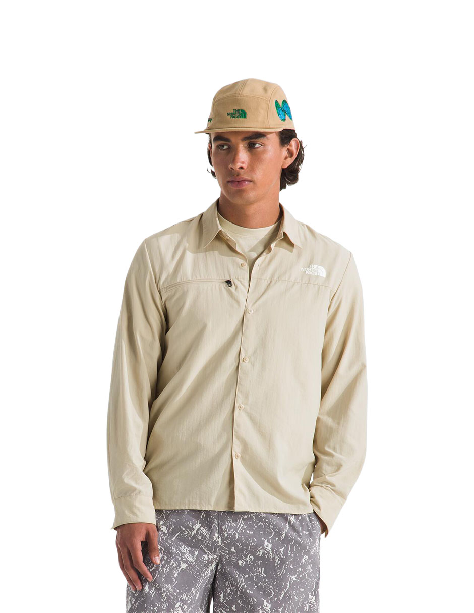 Camisa casual The North Face manga larga para hombre