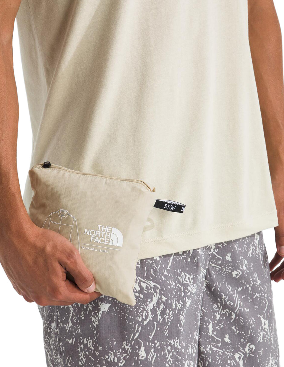 Camisa casual The North Face manga larga para hombre