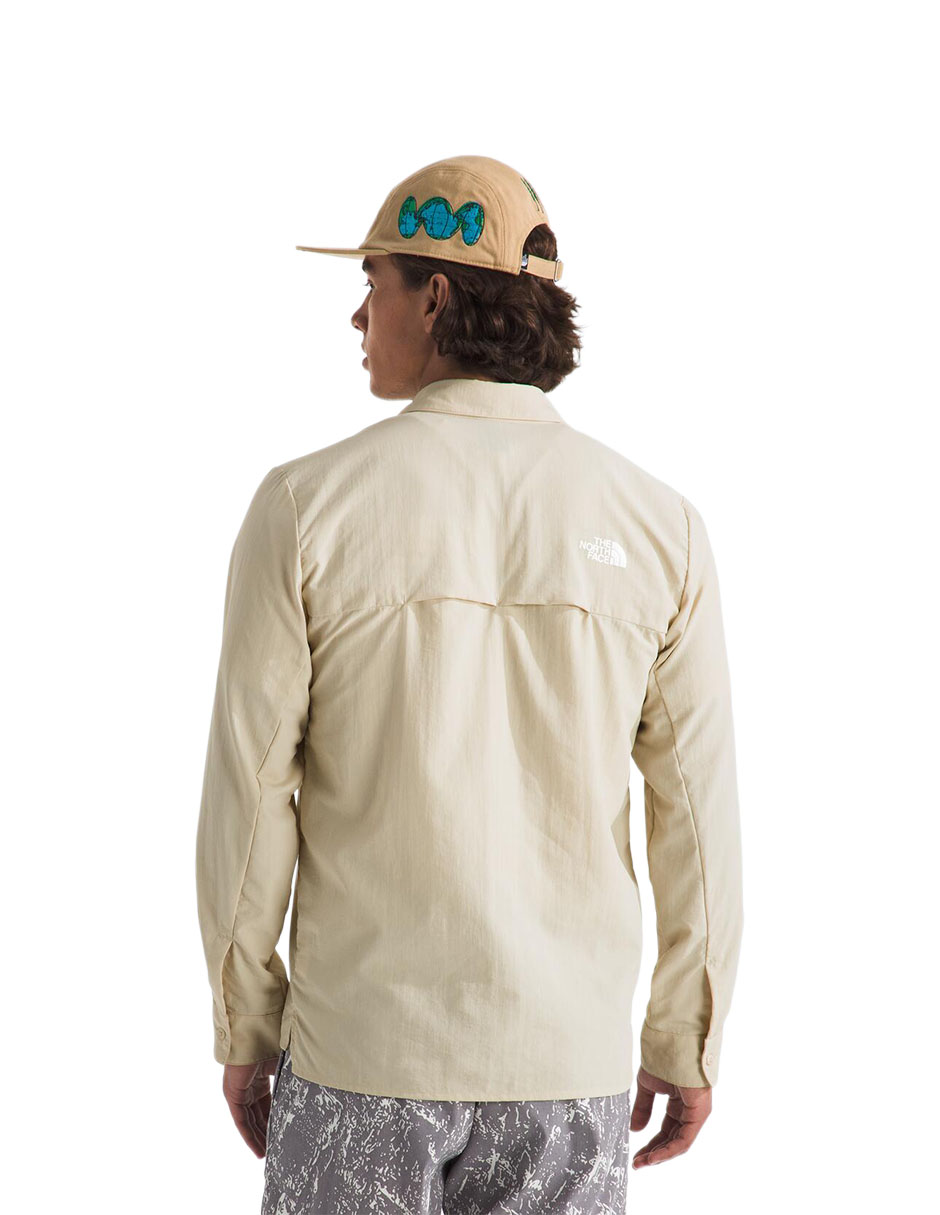 Camisa casual The North Face manga larga para hombre
