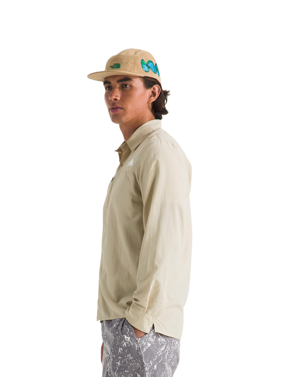 Camisa casual The North Face manga larga para hombre