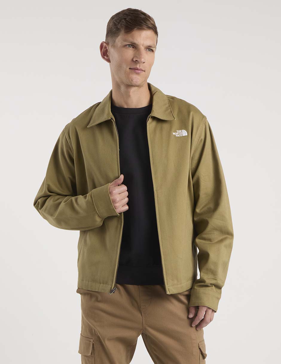 'chamarra' casual m twill collared jacket no 'de' algodón sin diseño 'para hombre'