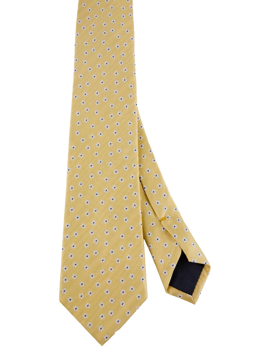 Corbata Regular De Seda Estampado Floral Para Hombre