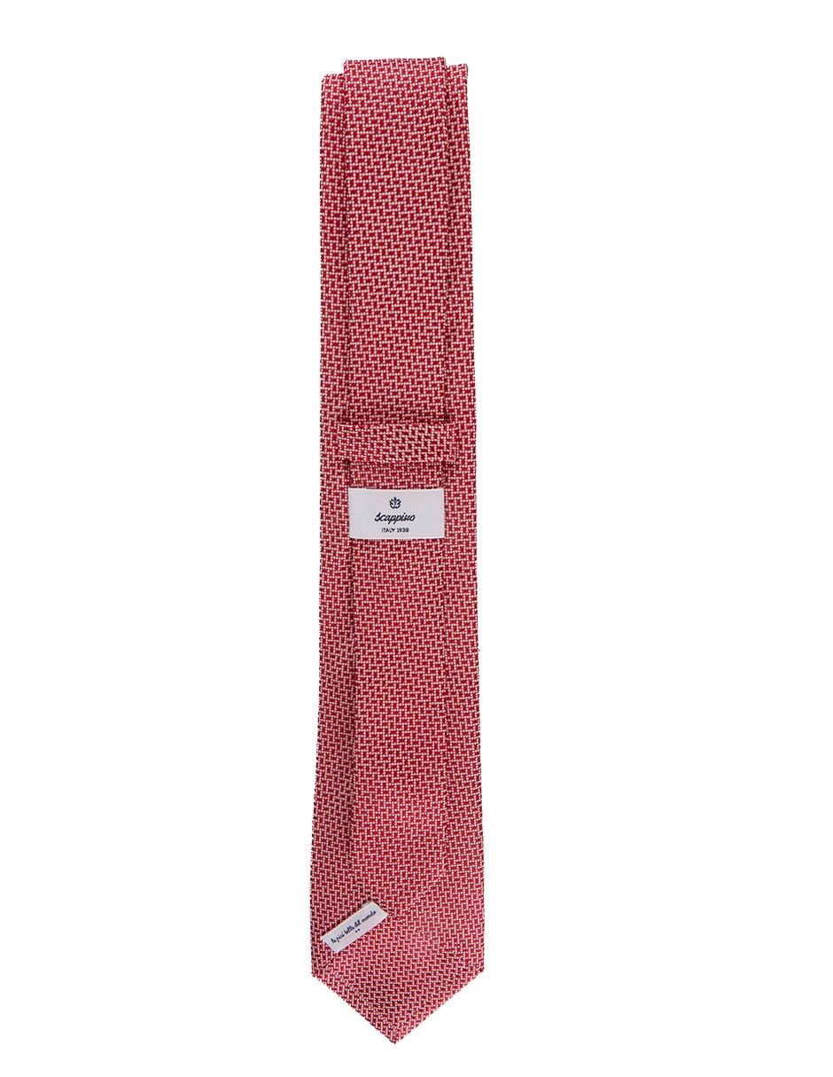 Corbata Scappino Clásica De Seda Estampado A Cuadros Para Hombre