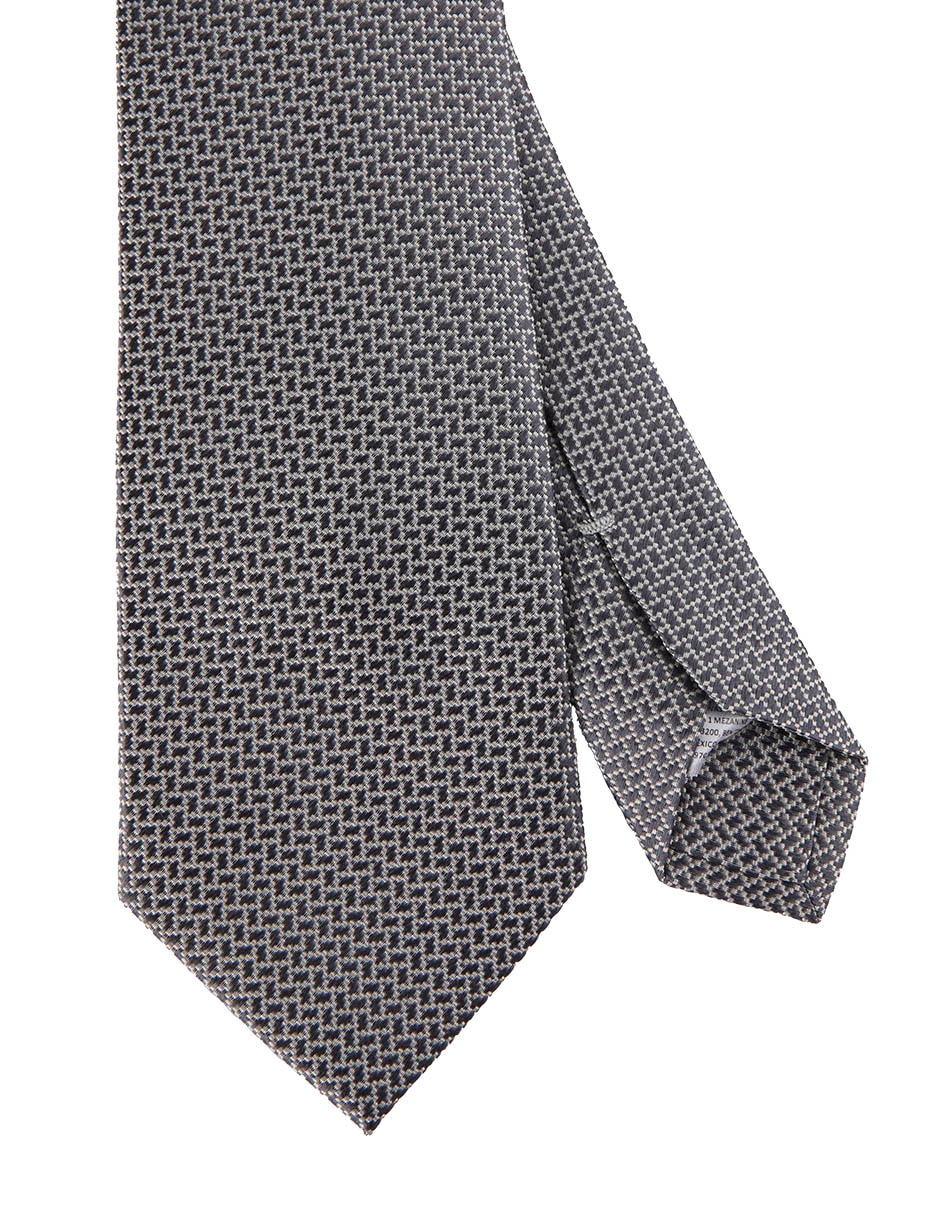 Corbata Clásica De Seda Estampado A Cuadros Para Hombre 1