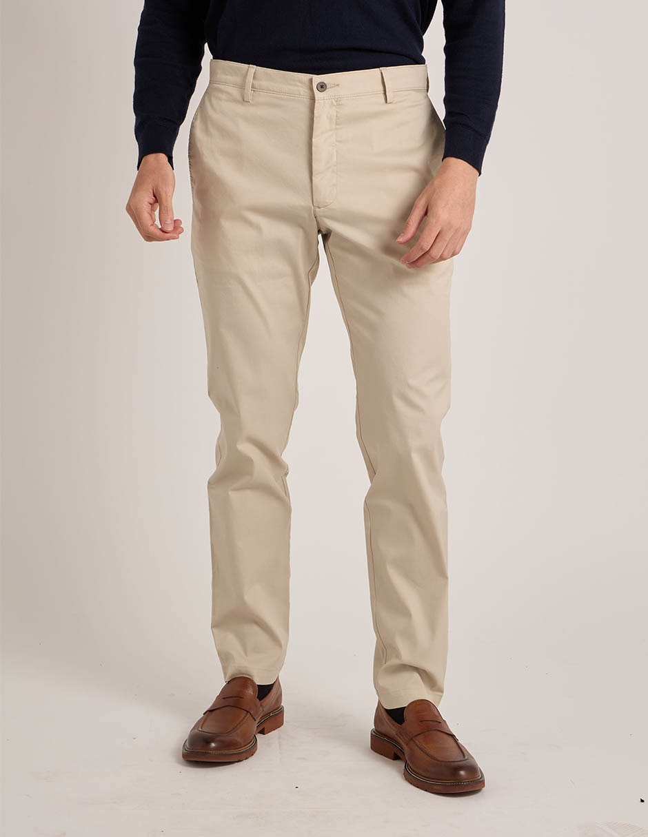 Pantalón casual regular straight scappide algodón para hombre