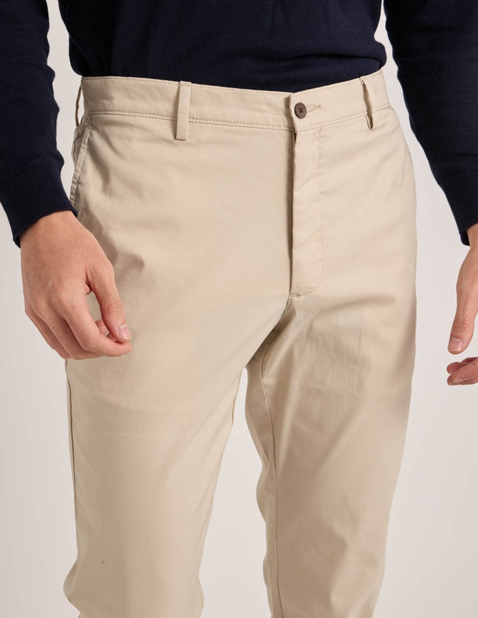 Pantalón casual regular straight scappide algodón para hombre