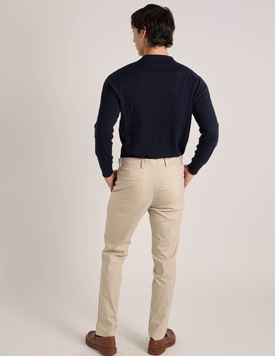 Pantalón casual regular straight scappide algodón para hombre