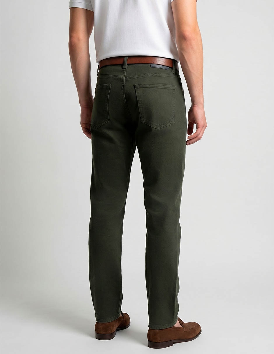 Pantalón Casual Regular Straight Scappino De Algodón Y Lyocell Para Hombre