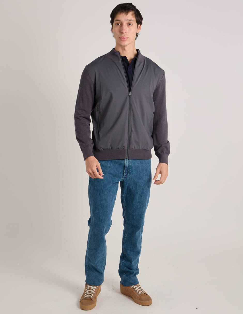 Jeans straight lavado claro para hombre 5