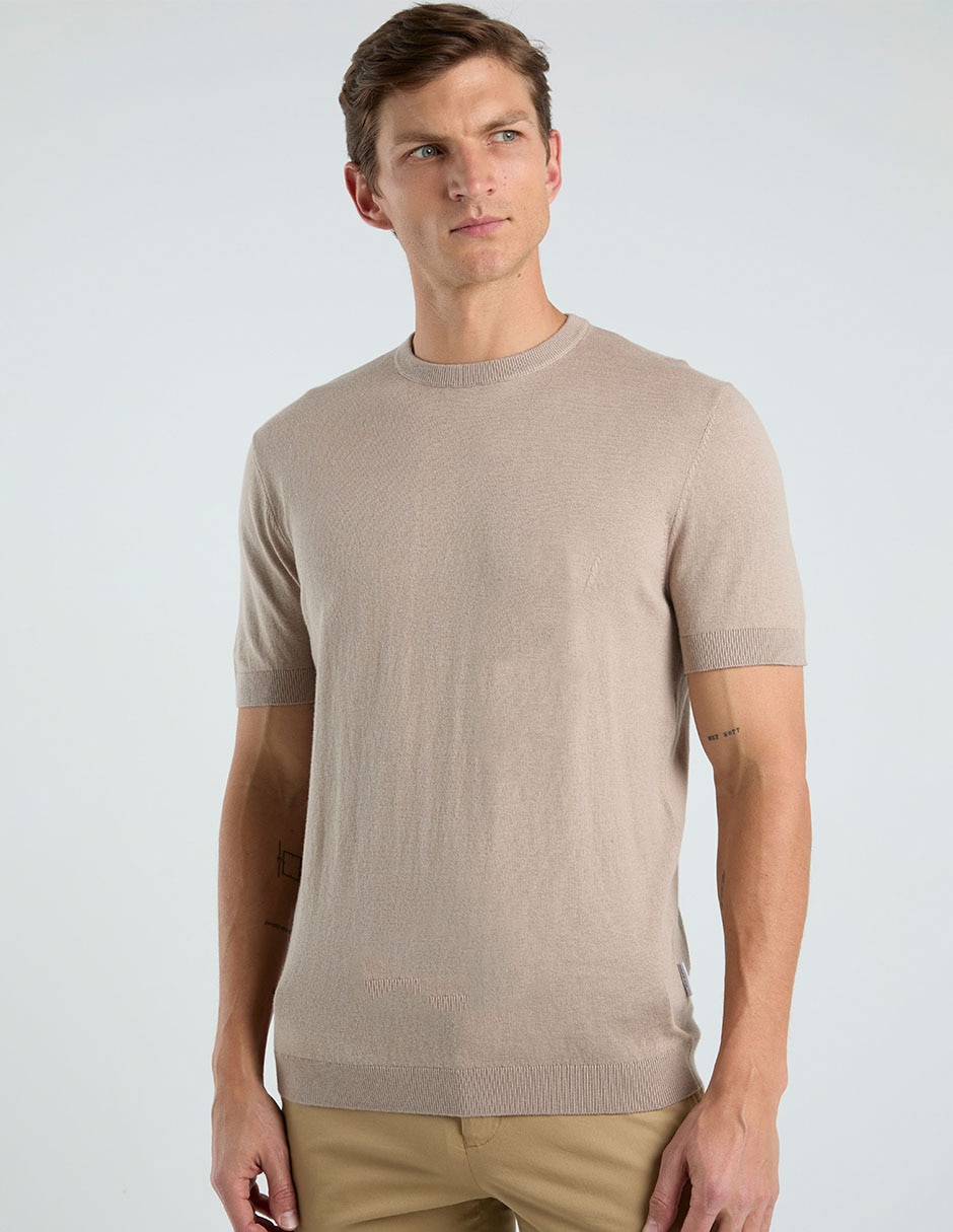Playera cuello redondo