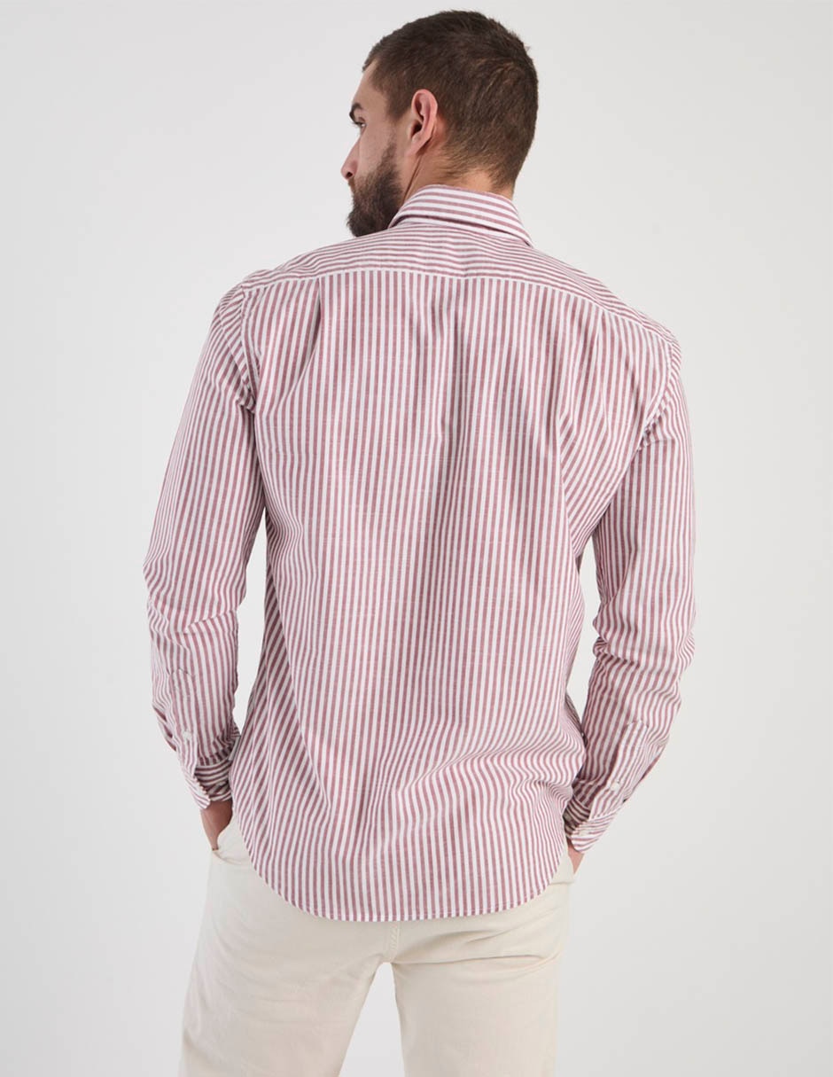 Camisa casual Scappino de algodón manga larga para hombre