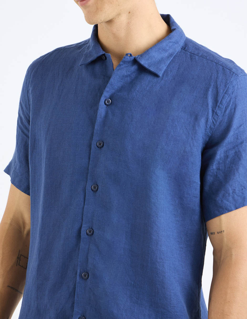 Camisa casual manga corta para hombre 3