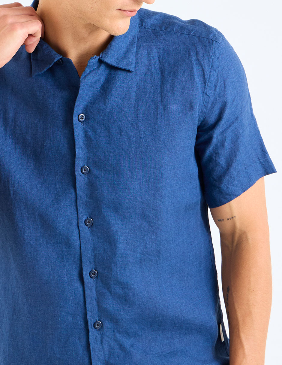 Camisa casual manga corta para hombre 2