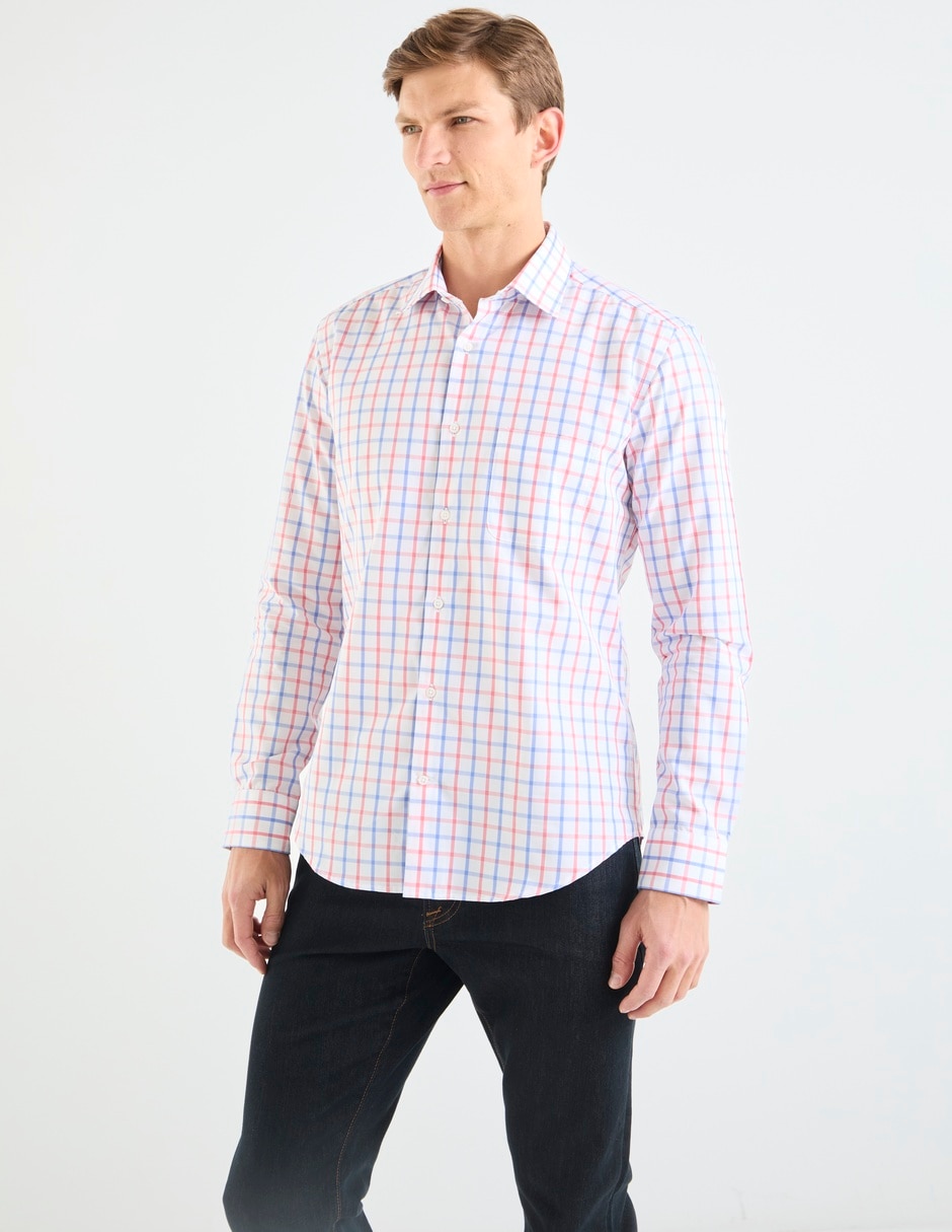 Camisa casual Scappino de algodón manga larga para hombre