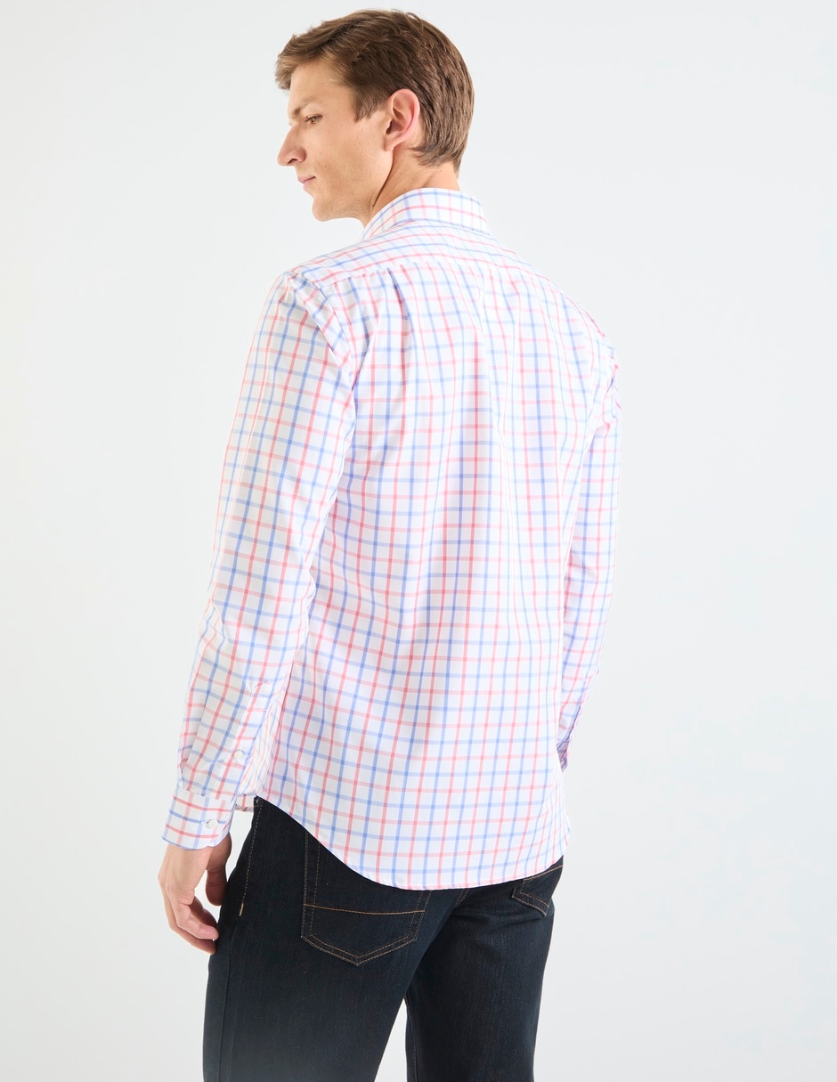 Camisa casual Scappino de algodón manga larga para hombre