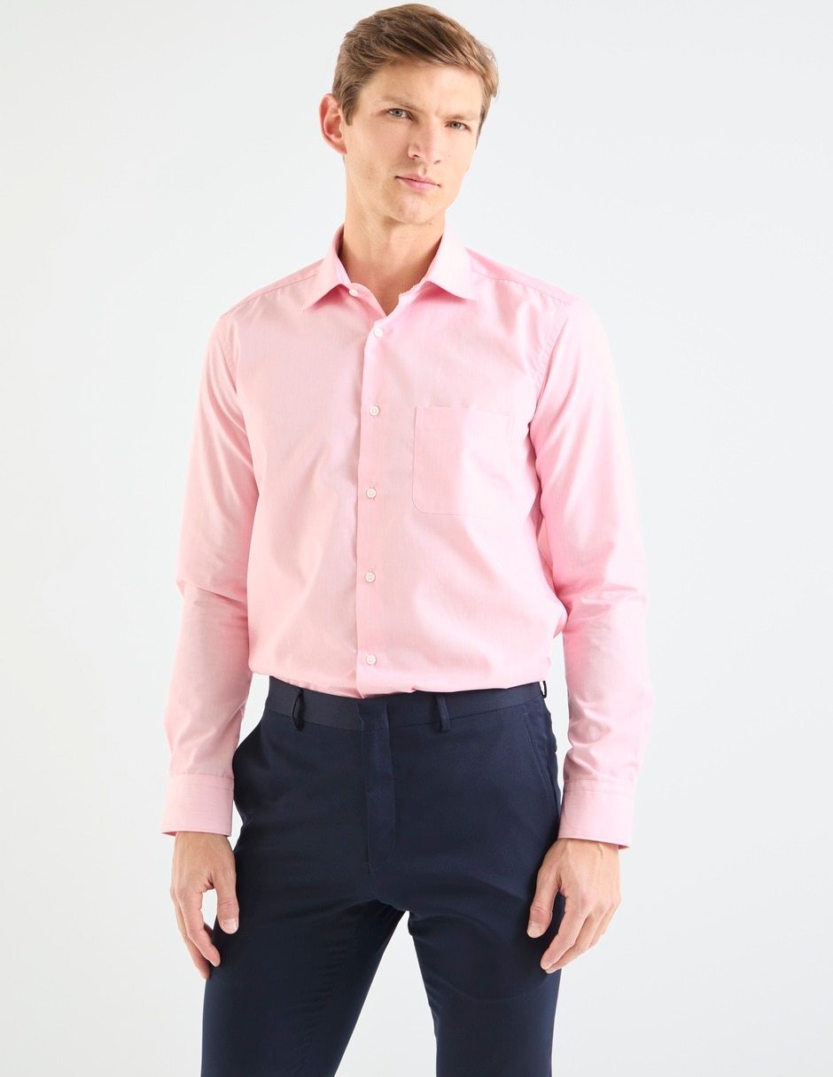 Camisa de vestir Scappino de algodón manga larga para hombre