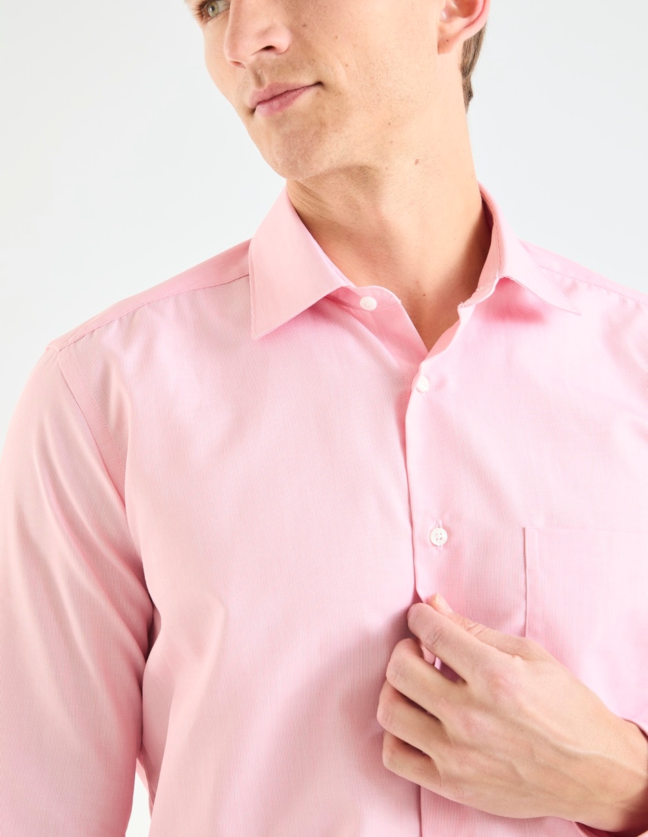 Camisa de vestir de algodón manga larga para hombre