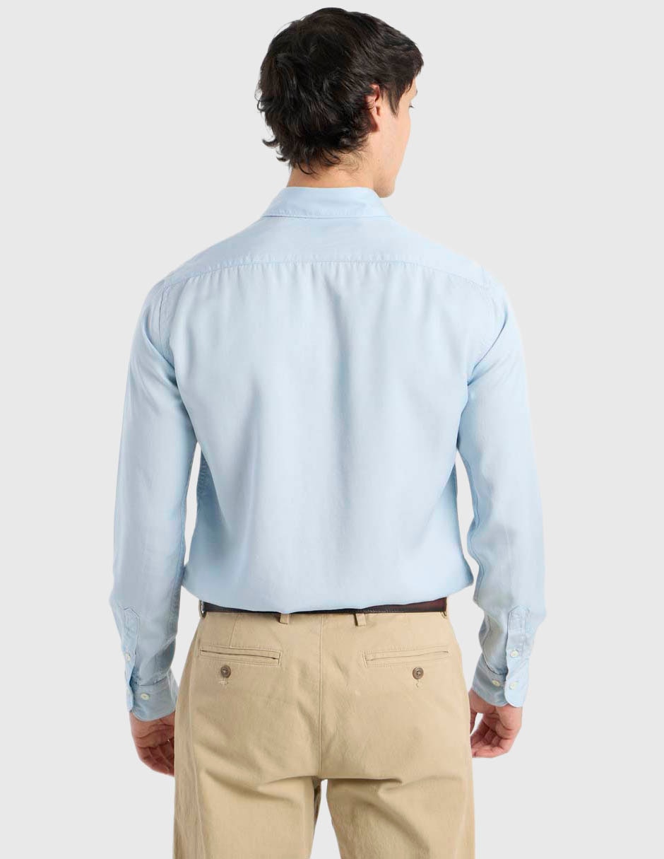 Camisa casual de algodón manga larga para hombre 6