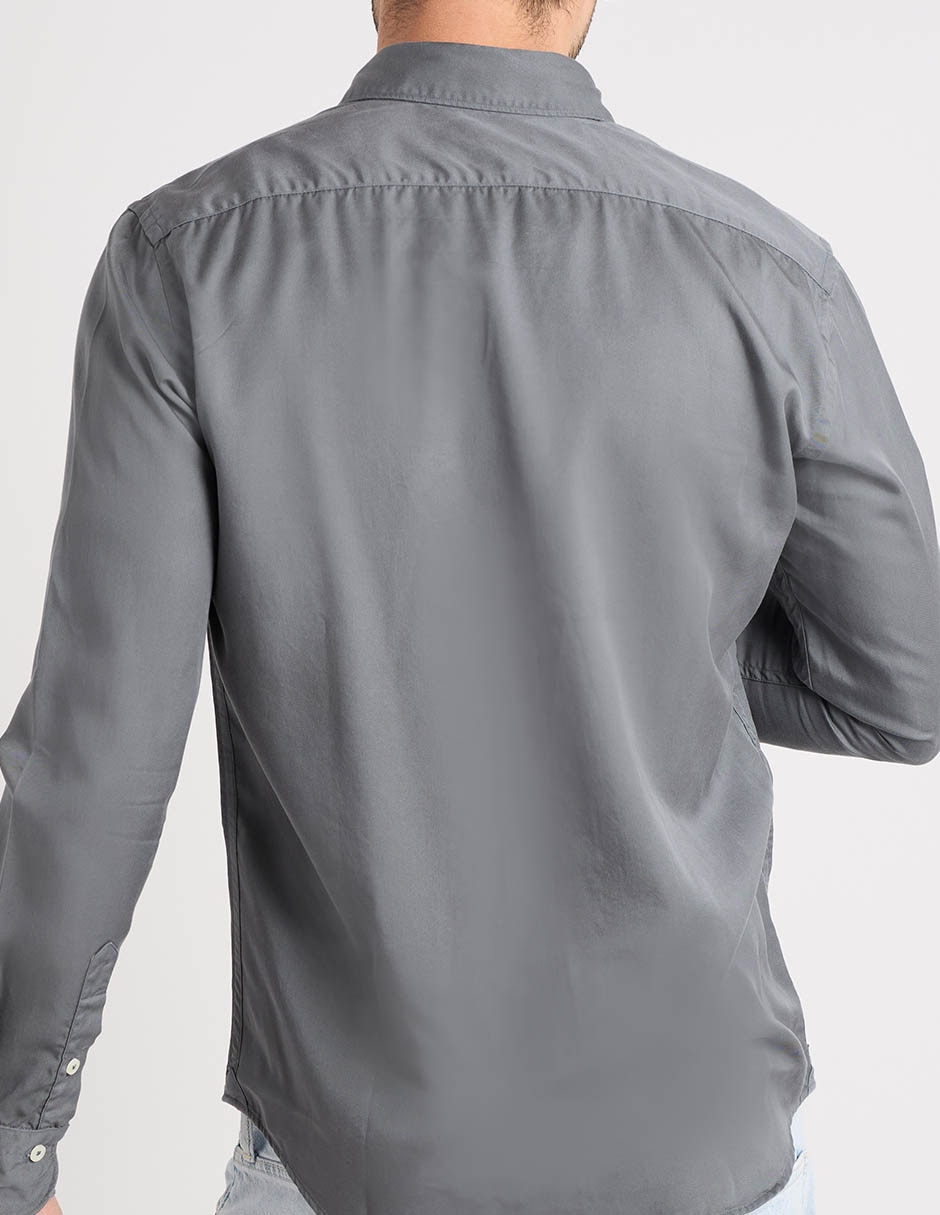 Camisa casual Scappino de algodón manga larga para hombre