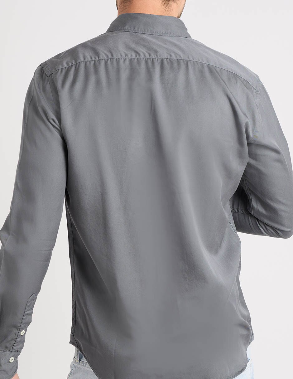 Camisa casual Scappino de algodón manga larga para hombre