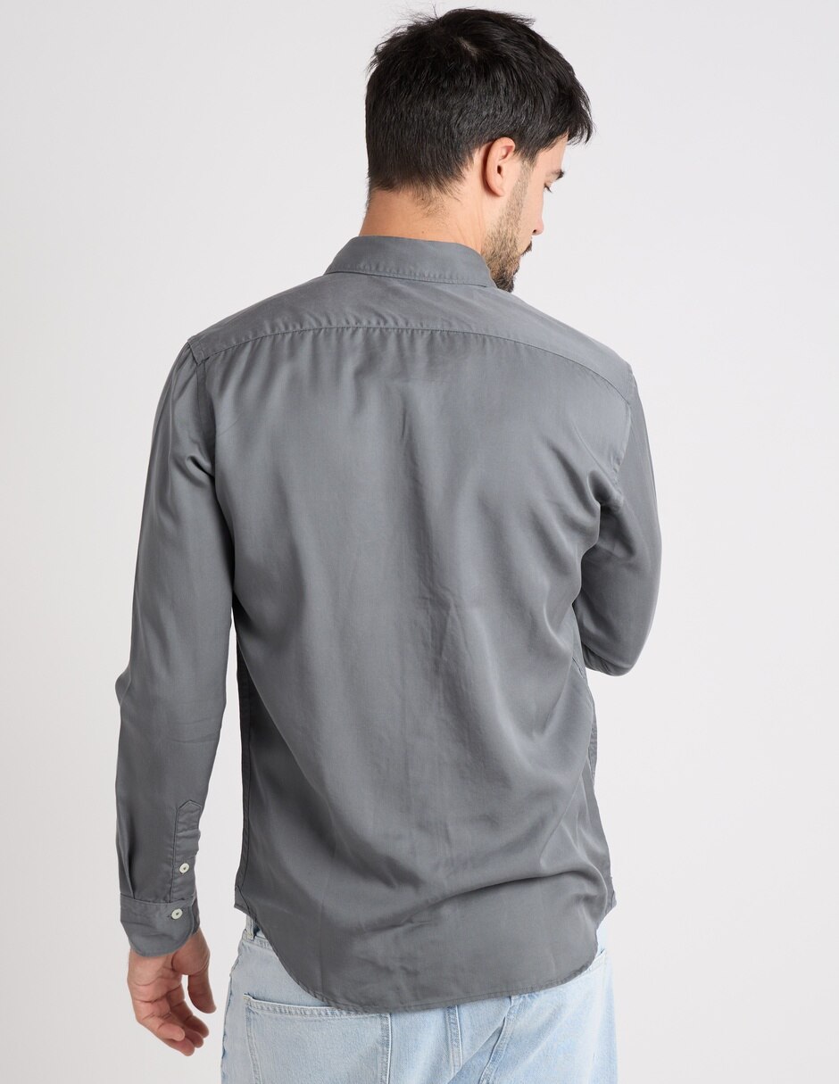 Camisa casual Scappino de algodón manga larga para hombre