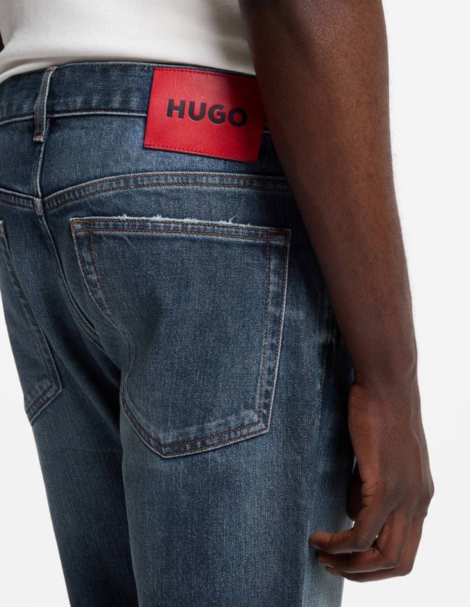 Jeans slim S26 708 lavado medio para hombre 5