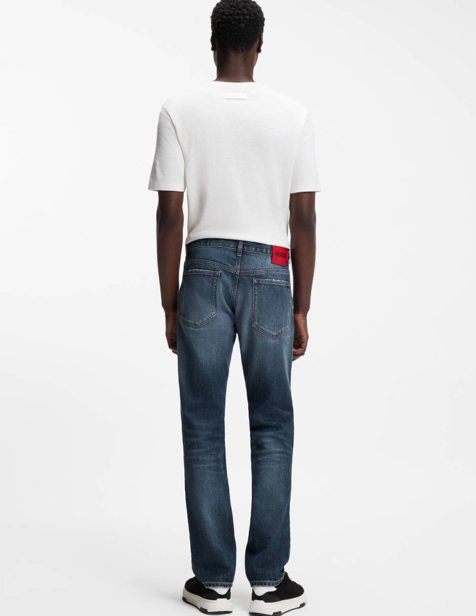 Jeans slim S26 708 lavado medio para hombre 6