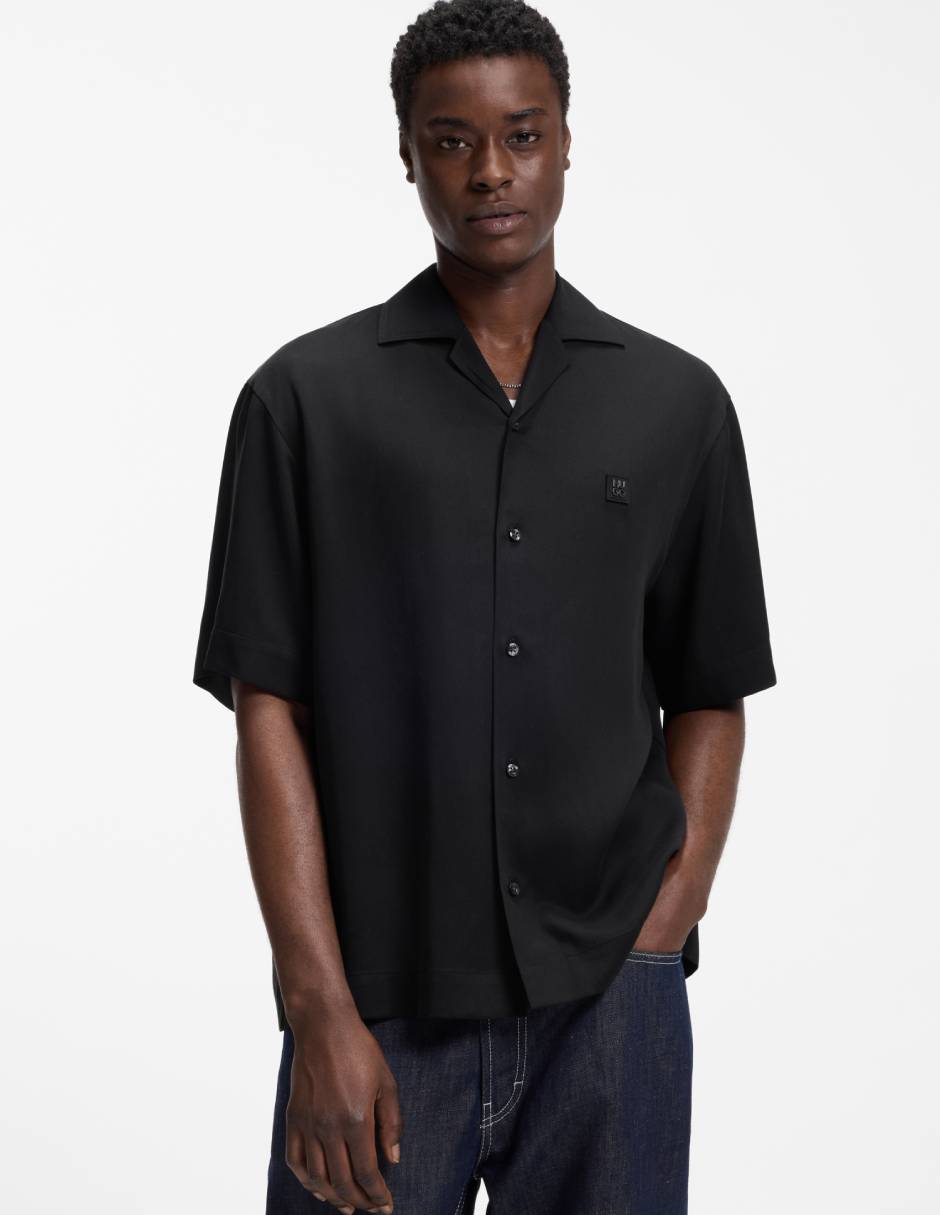 Camisa casual de lyocell manga corta para hombre Camisa casual de lyocell manga corta para hombre