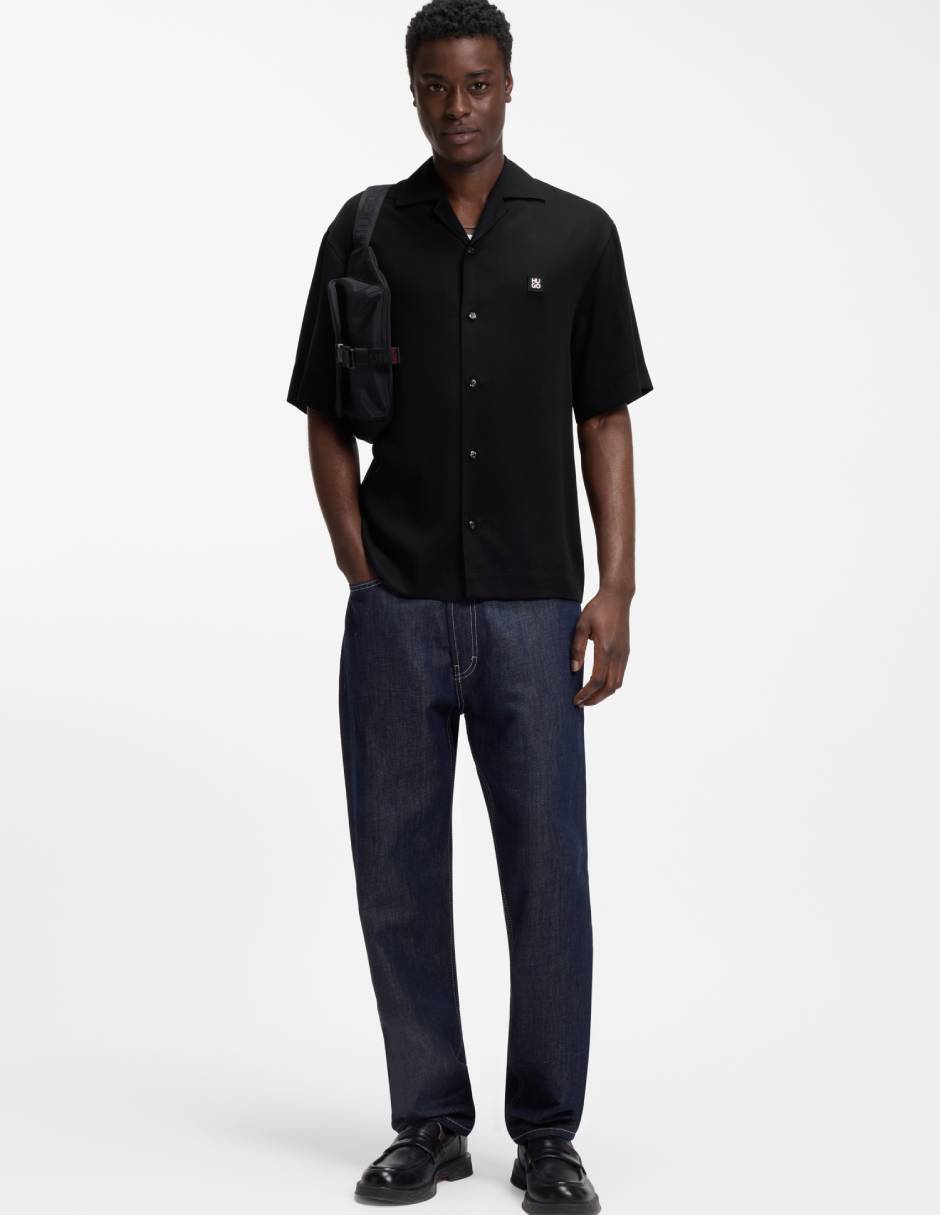Camisa casual de lyocell manga corta para hombre 3