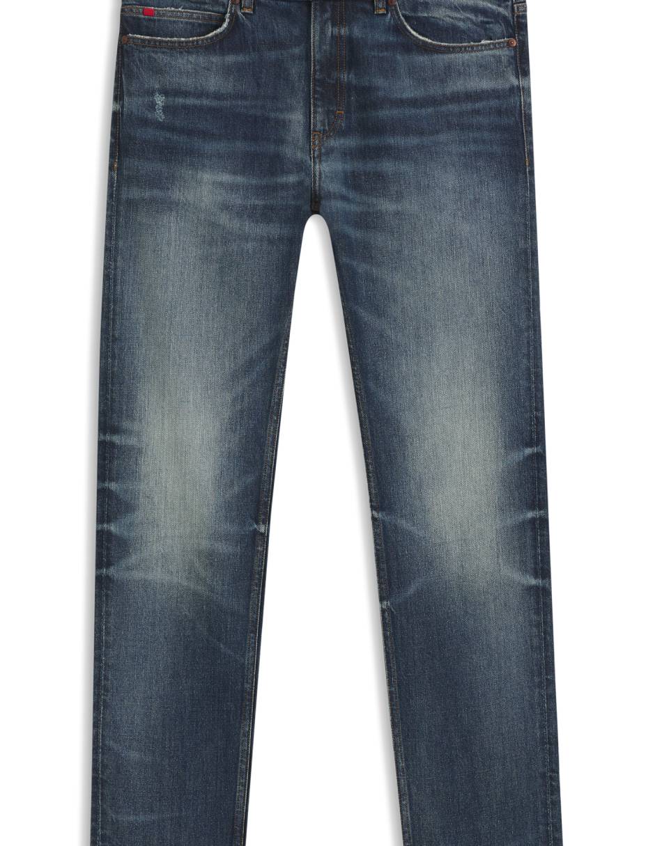 Jeans slim Hugo S26 HUGO 708 lavado medio para hombre