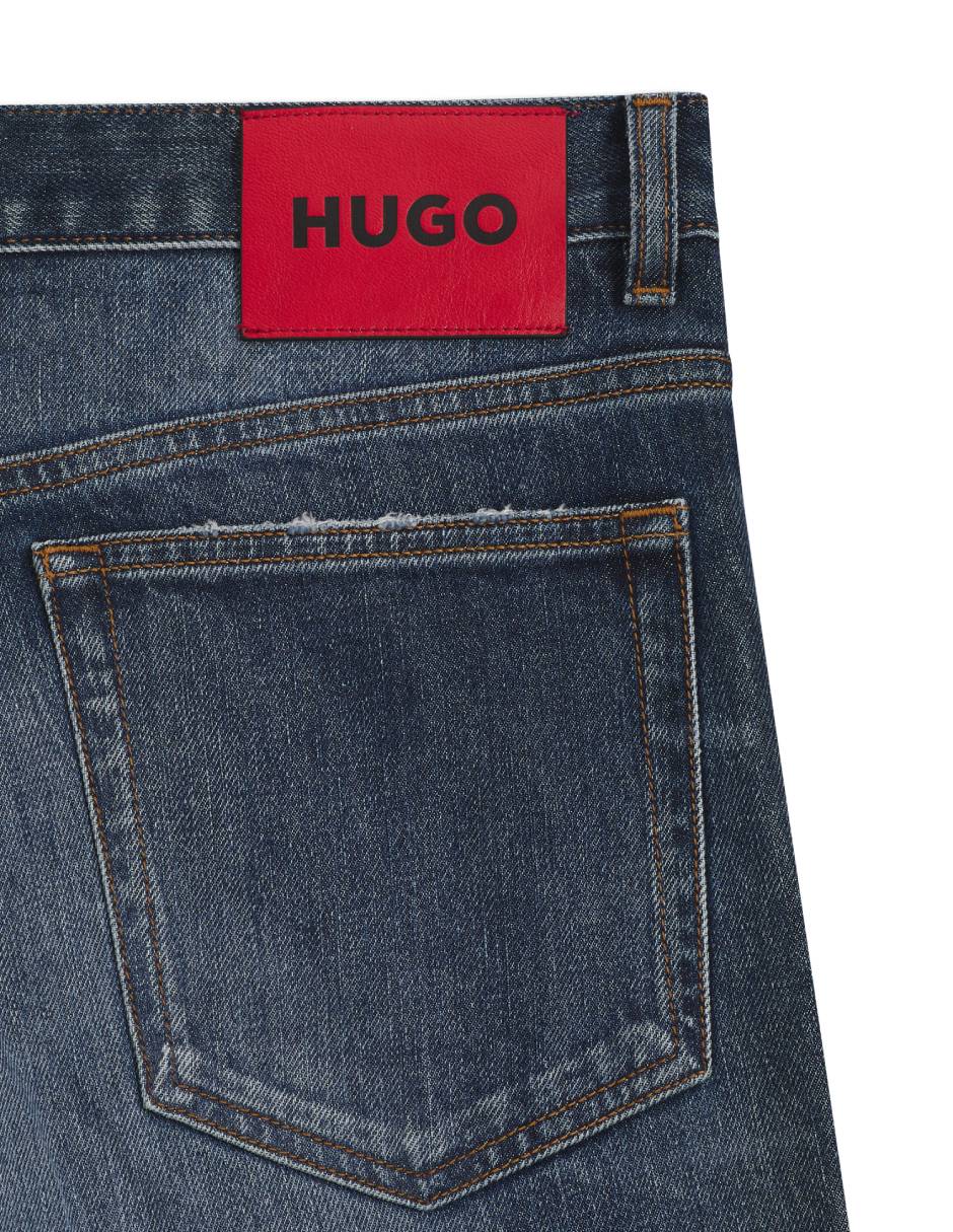 Jeans slim Hugo S26 HUGO 708 lavado medio para hombre
