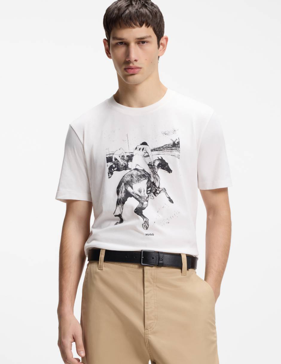 Playera Hugo cuello redondo para hombre