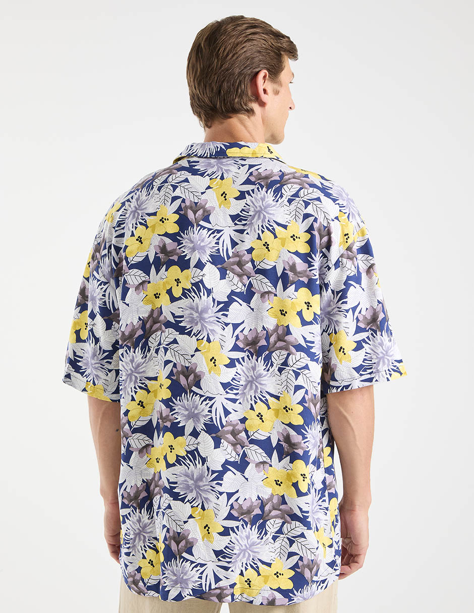 Camisa casual hugo manga corta para hombre