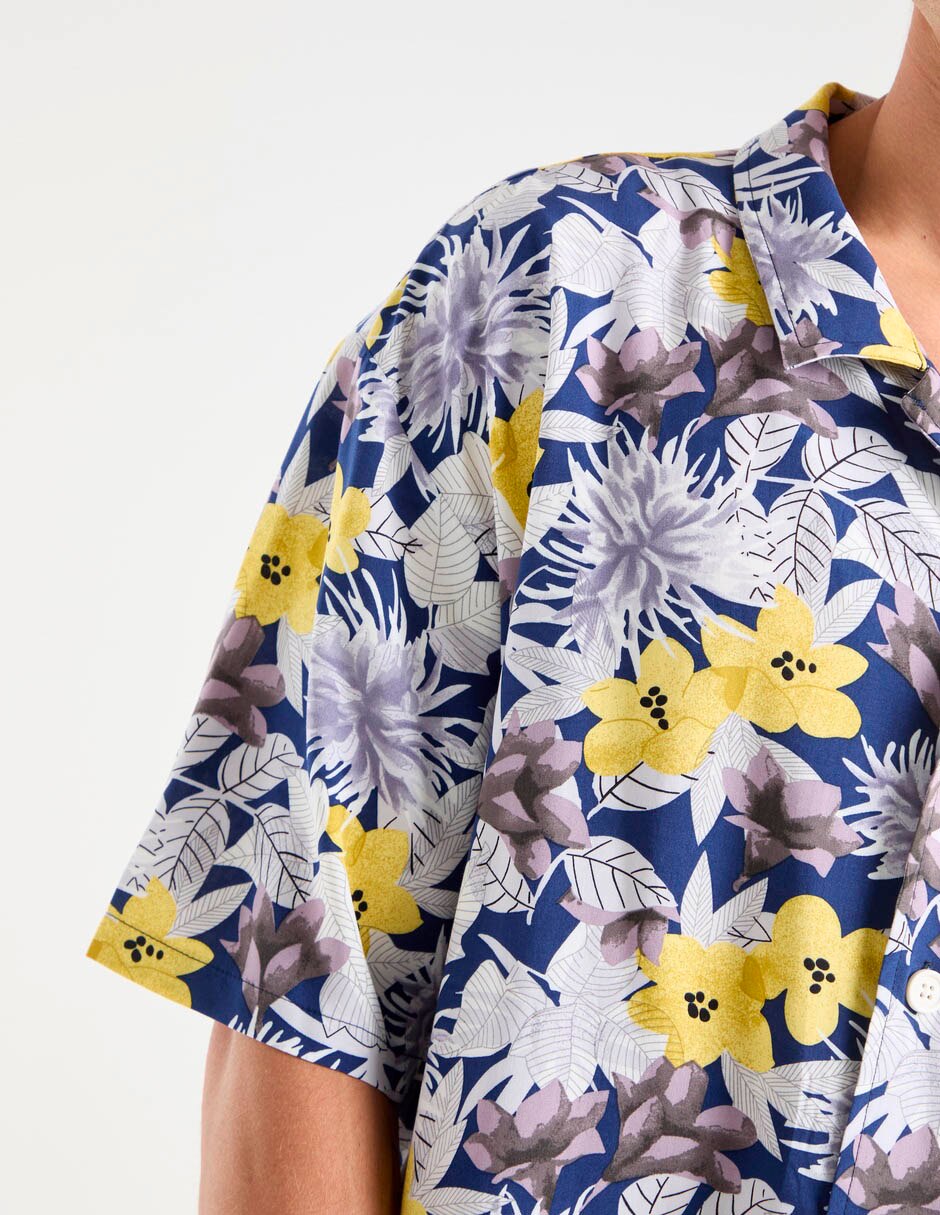 Camisa casual hugo manga corta para hombre