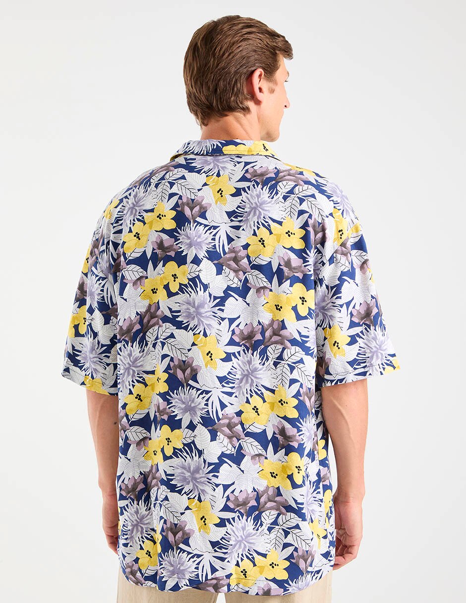Camisa casual hugo manga corta para hombre