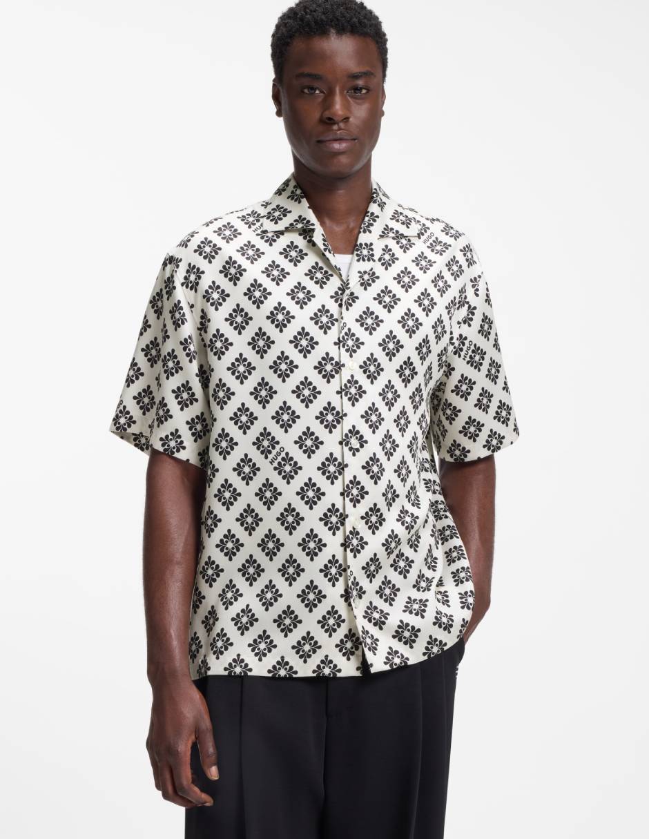 Camisa casual de lyocell manga corta para hombre Camisa casual de lyocell manga corta para hombre