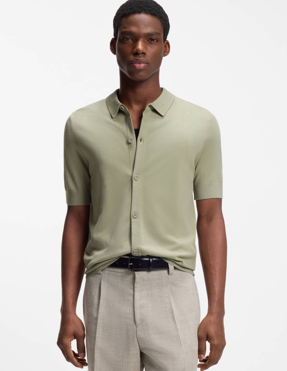 Camisa casual manga corta para hombre