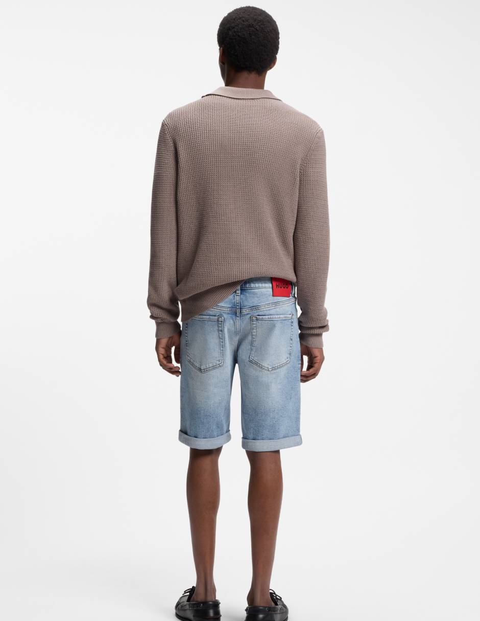 Short Hugo de mezclilla para hombre