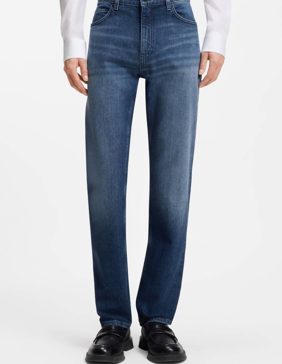Jeans slim S26 708 lavado medio para hombre