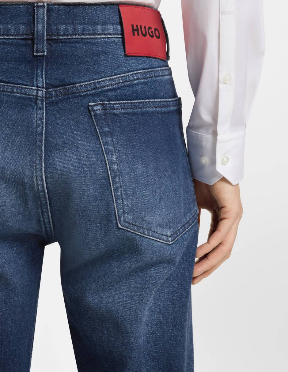 Jeans slim S26 708 lavado medio para hombre 5