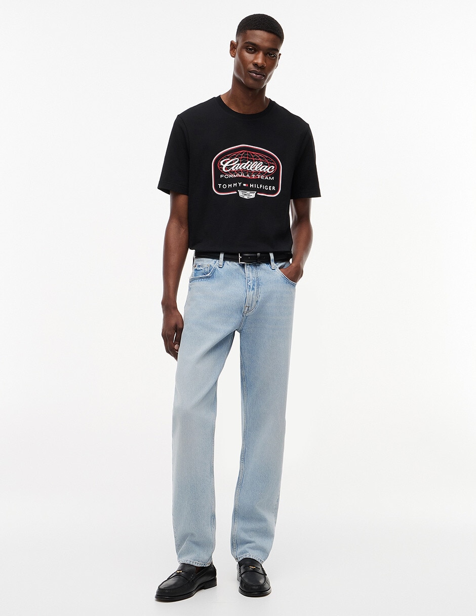 Playera Cadillac F1 Script cuello redondo para hombre 7