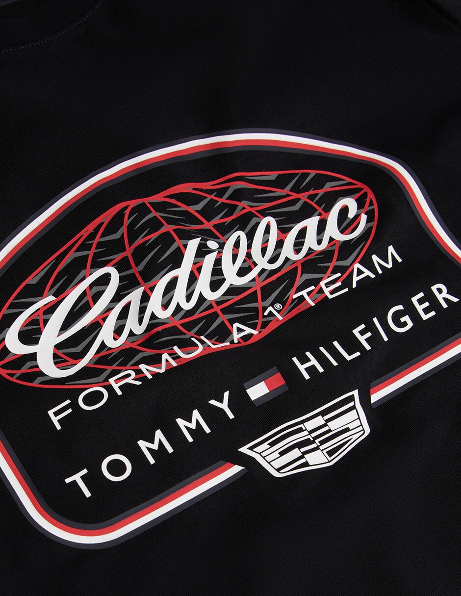 Playera Cadillac F1 Script cuello redondo para hombre 9