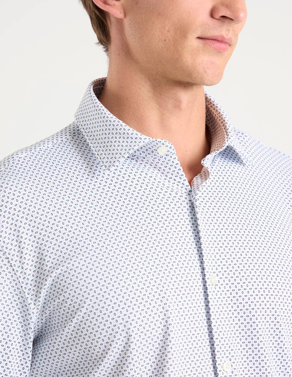 Camisa casual manga larga para hombre 9
