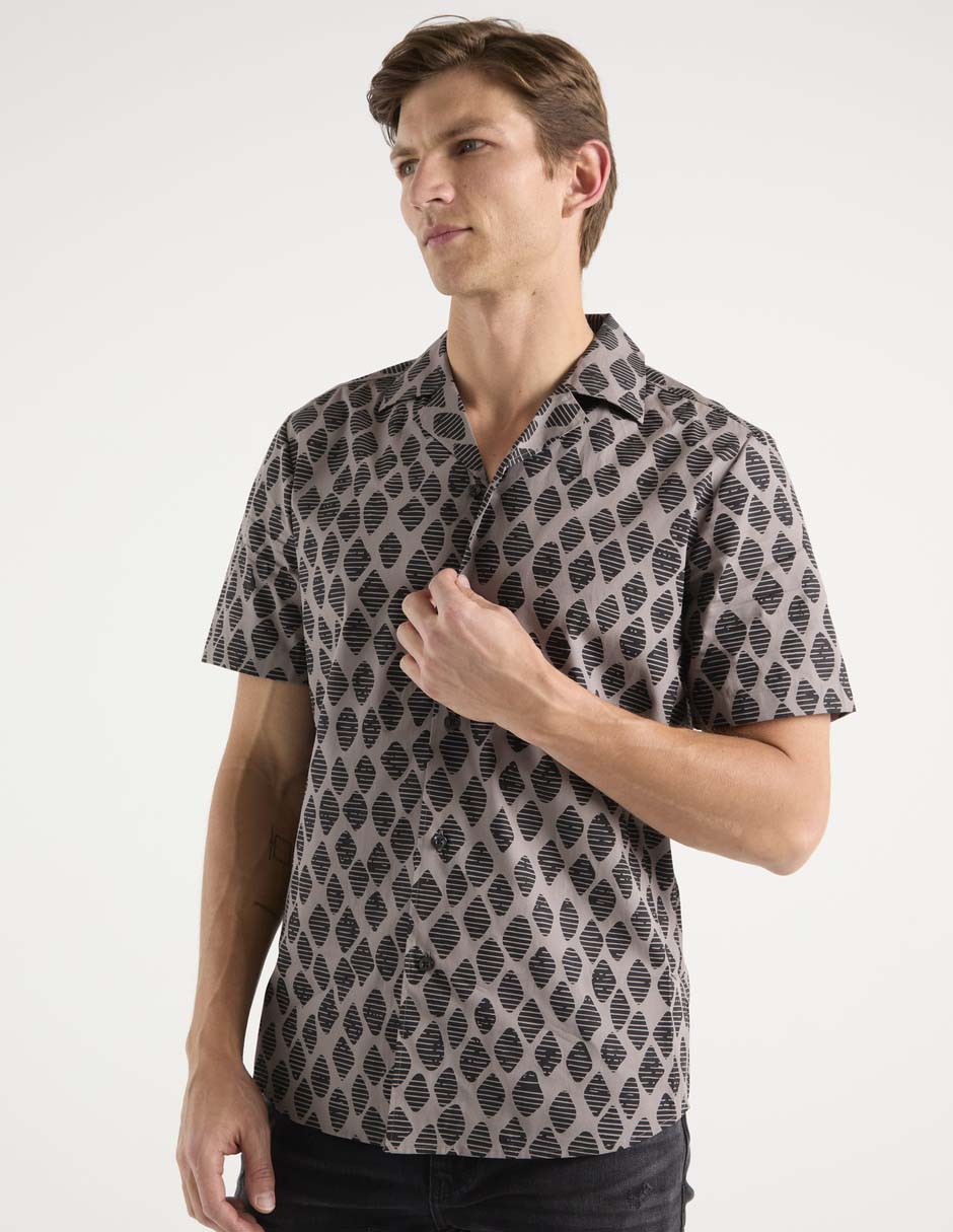 Camisa casual hugo de manga corta para hombre