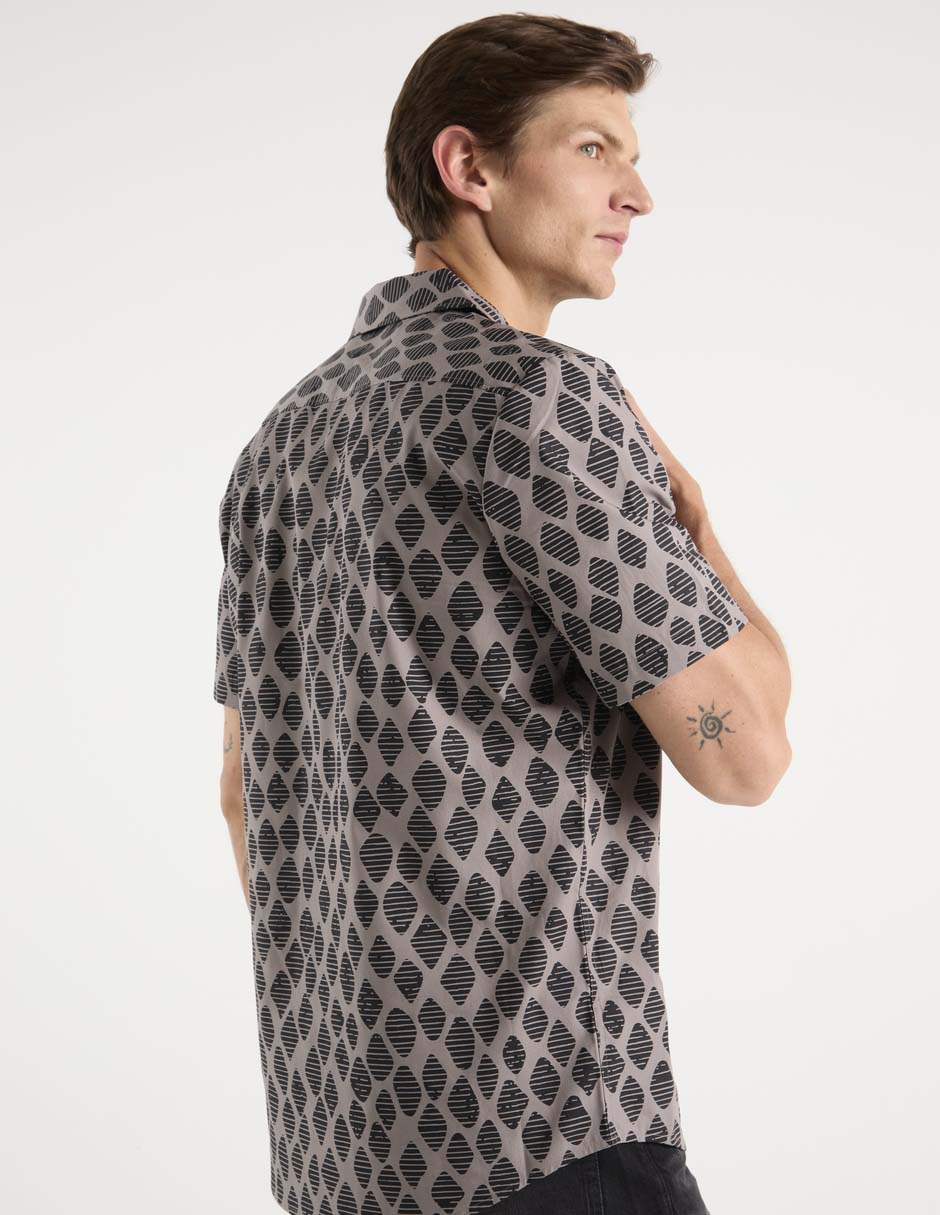 Camisa casual hugo de manga corta para hombre