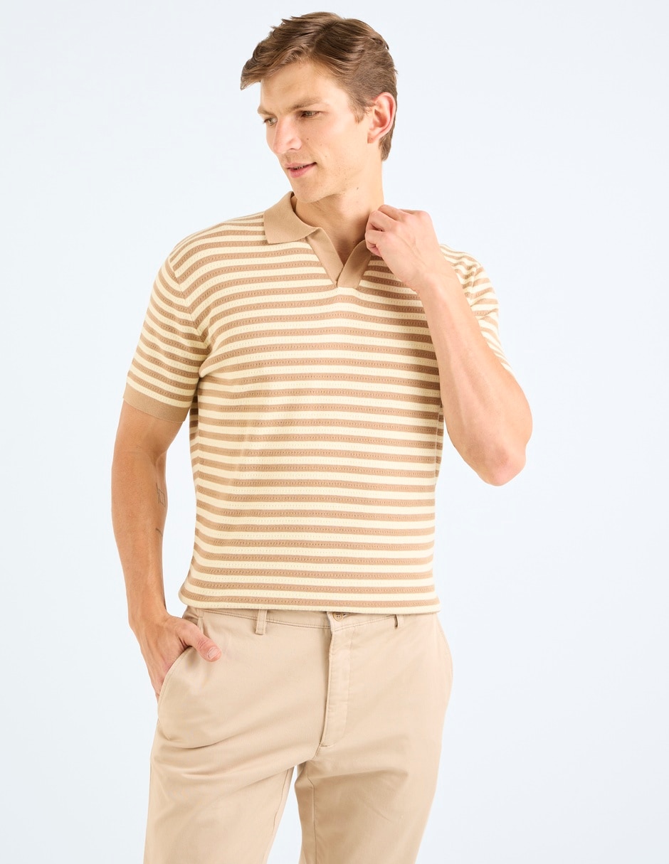Playera tipo polo Scappino para hombre