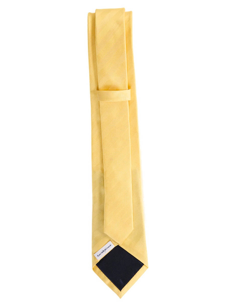 Corbata regular de seda estampado a rayas para hombre 3