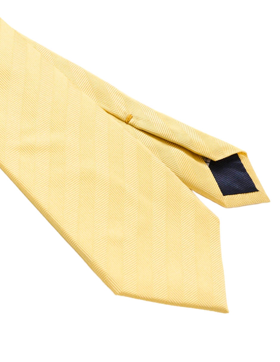 Corbata regular de seda estampado a rayas para hombre 2