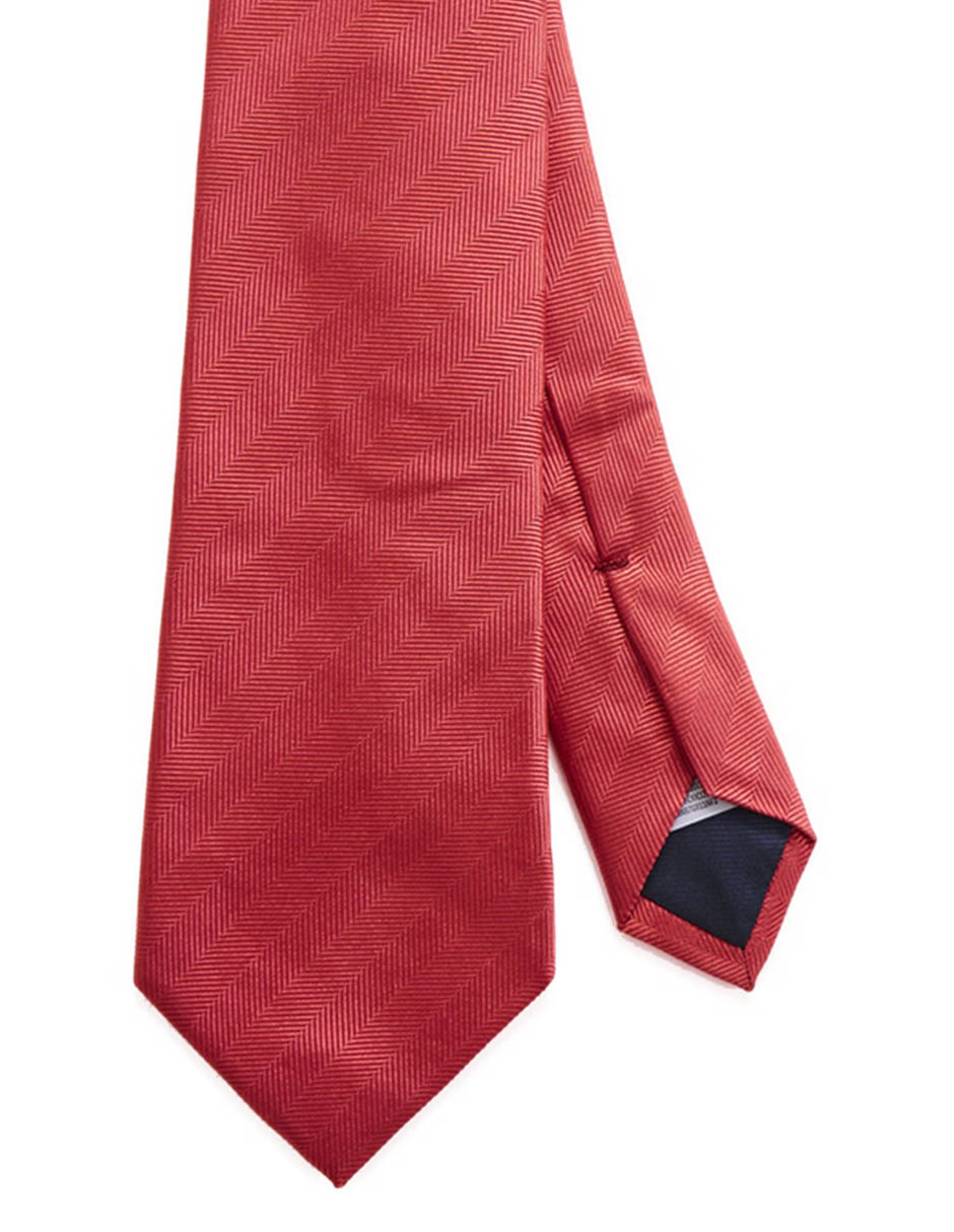 Corbata regular de seda estampado a rayas para hombre