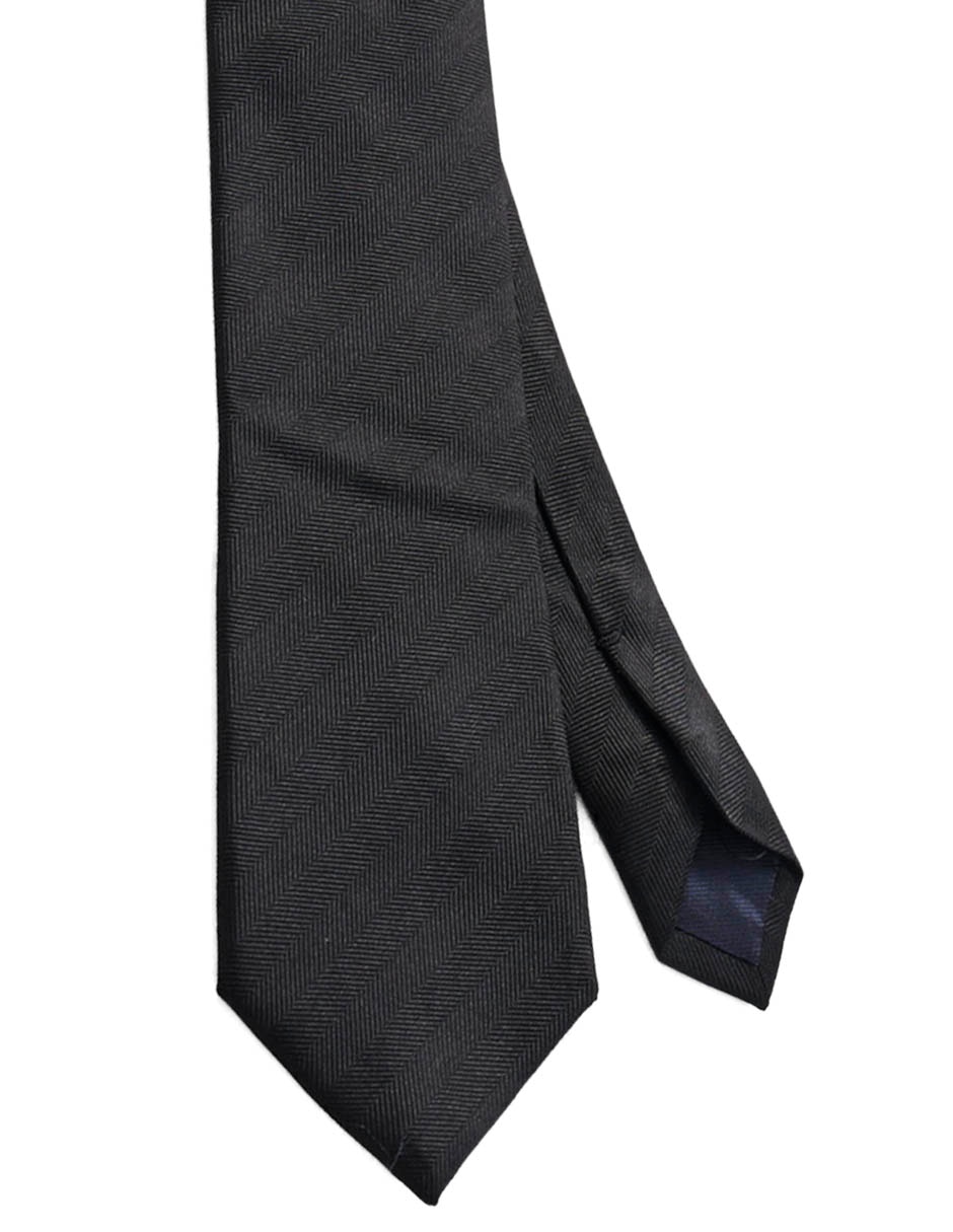 Corbata regular de seda estampado a rayas para hombre